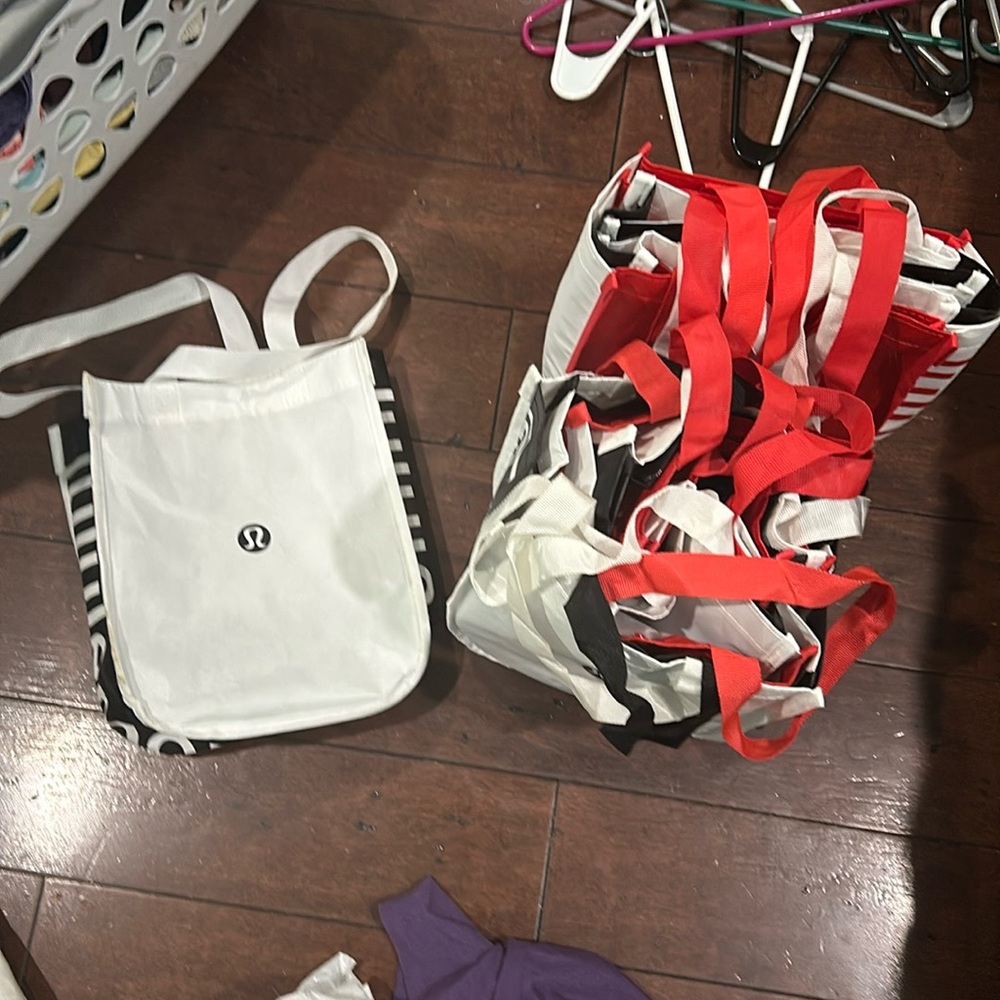Tone of lulu bags. 5$for one, or make me an offer for all of them.